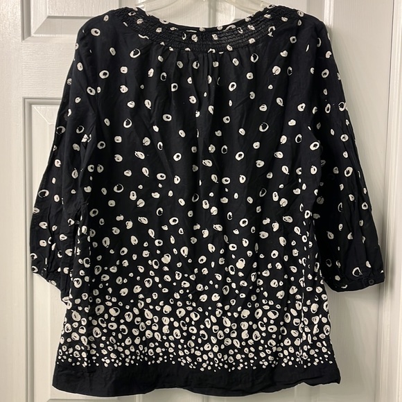 Bohemian Peasant button-front blouse - Picture 4 of 7